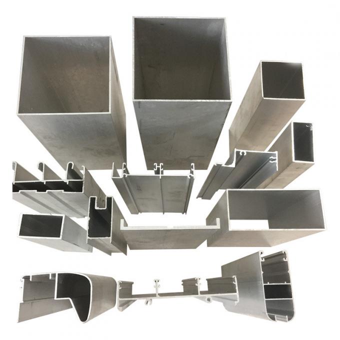 6063 T5 Extruded Aluminum Rectangular Tubing Sand Blasting 0.5 2.0 mm