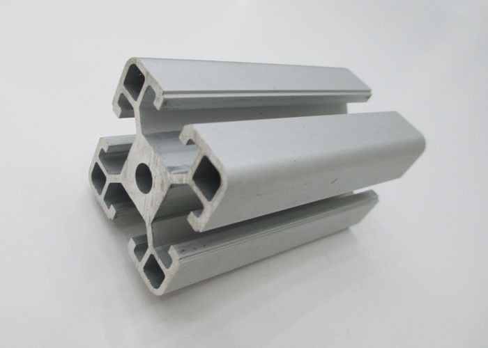 Silver T Slotted Industrial aluminum extrusions stock shapes Anodised