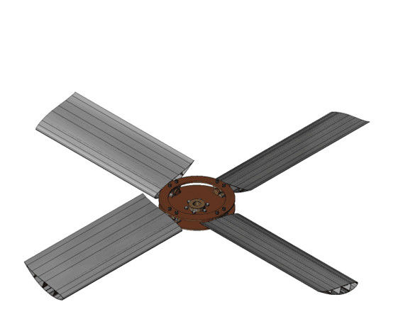 Assembly Parts Of Aluminum Extrusion Profile Use For Electric Fan