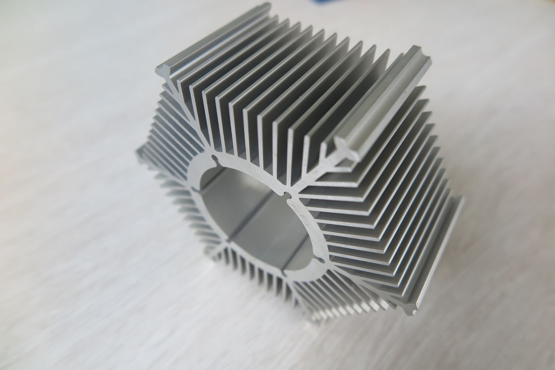Led Round Sunflower Extruded Heat Sink Profiles With Silver