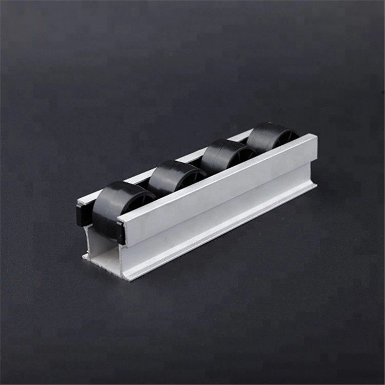 Industrial T Slot Aluminum Extrusion Roller Track Sliding Flow Rack For