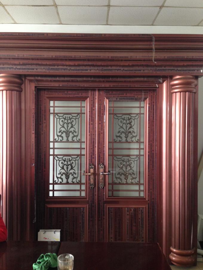 Decorative Anodized Aluminium Sliding Door Profiles , Aluminum Trim