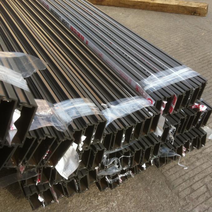 Anodized Aluminium Sliding Door Profiles , Aluminium Edge Profile For ...