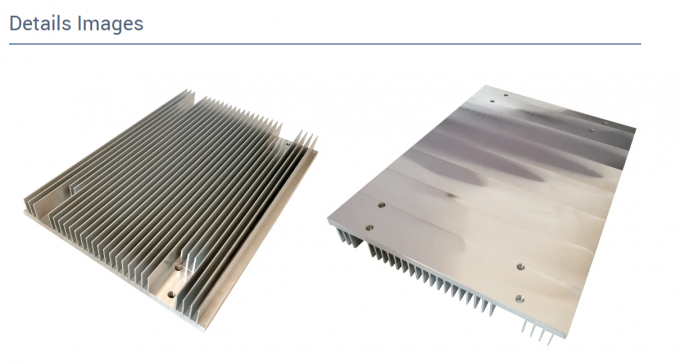 6063 T5 Aluminum Alloy Extrusion Heat Sink Profiles CNC Machining