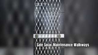 Custom Aluminum Solar Walkway Safe PV Maintenance Access