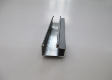 Outside slotted aluminum extrusion , Aluminum Rail Extrusions Customized 6063 Series