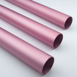 Pink Anodized / Oxidation Round Aluminium Tube Oxidation Film Above 10 Um