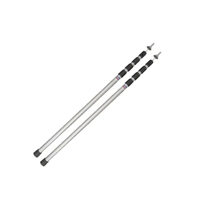 Easy Use Aluminum Telescopic Tent Poles Lightweight Durable