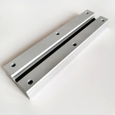 Anodized CNC Machined Aluminum Plate Sandblasting Silver T5