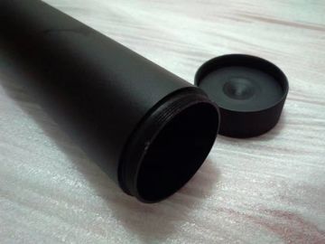 OD50, ID48.5, Black anodized matt , threaded ends with cap , LOGO silk printing