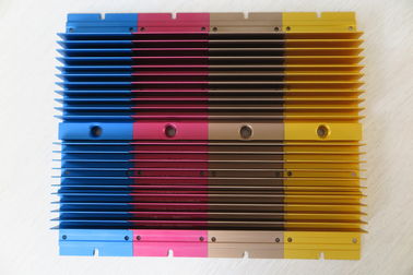 Colour Anodized Aluminium Heat Sink Profiles With CNC Milling Processing