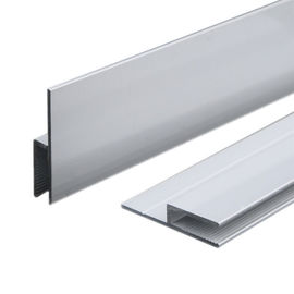 Silver Anodizing AA10um Matt Anodized Aluminium LED Profiles Advertising Light Box Frame