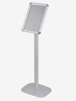 A4 Floor Standing Poster Stand With Square Base Advertising Menu Board