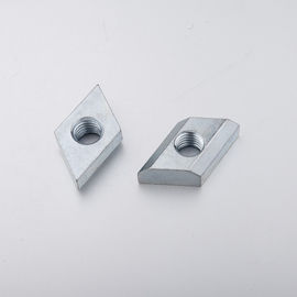 M4 M5 M6 Zinc Rhombus T Slot Nuts For Aluminum Profile , 8 Sliding Nut