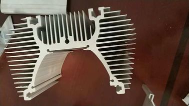 Branching Shape / Tubular Aluminium Heat Sink Profiles With Tapping Holes