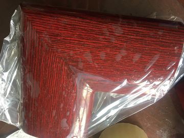 45 Degree Aluminum Extrusion Parts Welding Handrail Wooden Color Surface For Vessel And Boat