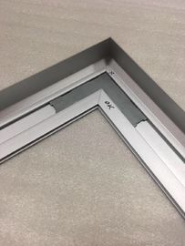 45 Degree Cut Aluminumframes Precision Saw Cutting Aluminum Ceiling Light Frame with Natural Anodized