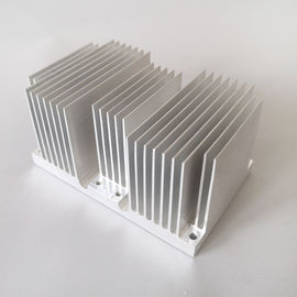 Square Radiator Aa6063 Silver Aluminium Extrusion Profiles Heatsink For Electronics
