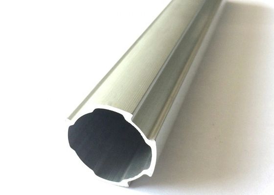 Linear Slide D28mm Lean Tube Aluminium Extrusion Profiles With Flat Side