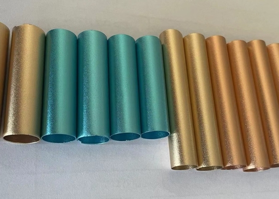 0.8mm Cold Drawing Aluminum Round Tube With Color Anodizing Matt Surface Pipe