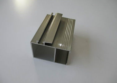 Electrophoresis Champagne Aluminum Glazing Extrusions For Window / Wardrobe