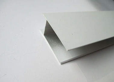 Construction Decoration H Shaped Extruded Aluminium Sections For Glass / LED Lighting