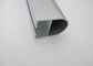 Silver Glossy Outdoor Stair Aluminum Railing Profiles , Anodized Aluminum Profile