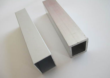 Sliver Seamless Square Polished Aluminum Pipe For Clean Room / Gym Equipment