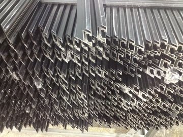 Black Oxidation Solar Panel Pole Mount / Solar Frames Aluminum Extrusions With 45° Beveling