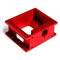 Red Anodized Aluminum CNC Machining Parts Center Milling Machining Parts