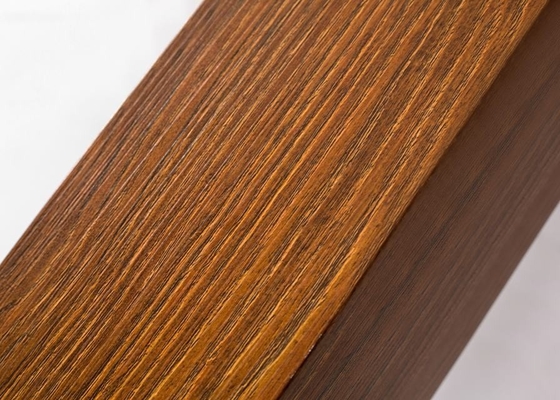 Wood Grain Aluminum Square Tube Profile For Furniture Decoration 6000 Series