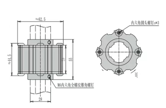 D28mm Aluminum Lean Tubes Pipe Rack System Rotary Bearing 13 Degree