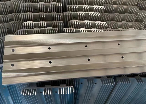 ODM Custom Aluminum Heat Sink Profile With CNC Drilling Locations 6082 T6