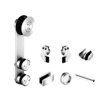 Frameless Glass Sliding Door Set Roller For Enclosure Bathroom Barn Glass