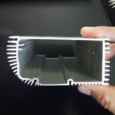 Extruded 6063 Aluminum Motor Enclosure Extrusion Casing Water Cooled