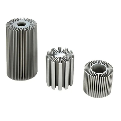 Extruded Aluminum Heat Sink Profile Sunflower Round Alloy 6063