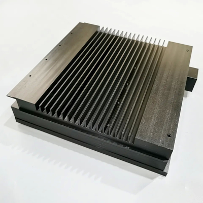 Black Anodized Custom Aluminium Heat Sink Enclosure CNC Machined