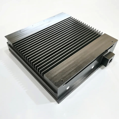 Black Anodized Custom Aluminium Heat Sink Enclosure CNC Machined