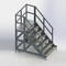 Welding Stairways Aluminum Safety Guard Rails Profile 6063 - T5