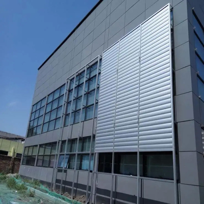 T8 Aluminum Louver Roof For Building Sunshade And Ventilation Outdoor Installed