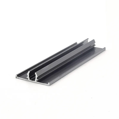 Rustproof Aluminium Profiles For Partition Wall Curtain Cuttable Metal Texture