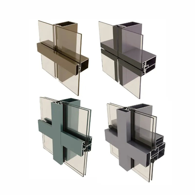 Curtain wall aluminum profile aluminum extrusion curtain wall thermal break profile 6000 series