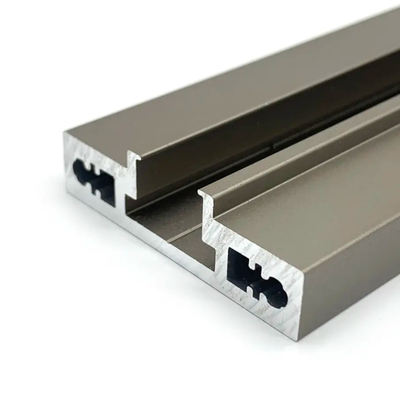 Construction Aluminum Door Profile Sliding Glass Door Extrusion Slim Profile