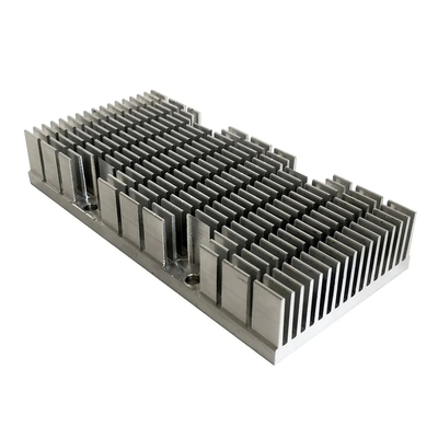 Aluminum 6063 T5 custom CNC milling extruded heat sink profile