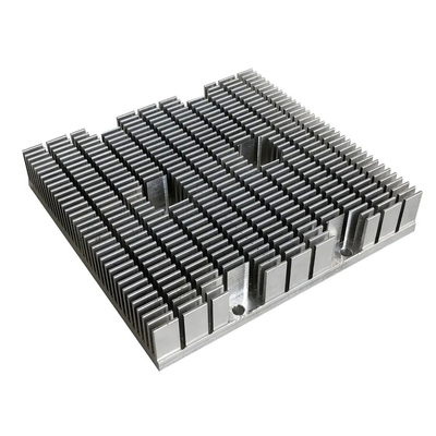 Aluminum 6063 T5 custom CNC milling extruded heat sink profile