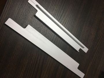 6061 T6 Aluminium Extrusion Profiles CNC Milling Matt Silver Anodized For Cabinet Handle