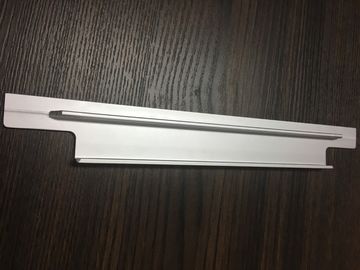 6061 T6 Aluminium Extrusion Profiles CNC Milling Matt Silver Anodized For Cabinet Handle