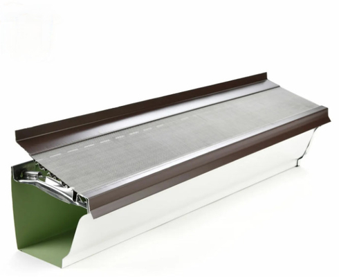 Aluminum Gutter Guards Leaf Filter Aluminum Mesh Fabric Grid Seamless Gutters Rain Gutter Guard