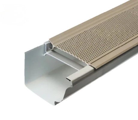 Aluminum Gutter Guards Leaf Filter Aluminum Mesh Fabric Grid Seamless Gutters Rain Gutter Guard