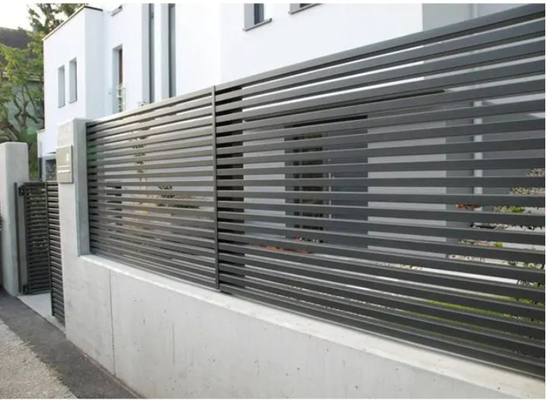 China Manufacturer High Quality Aluminium Fence Panels Aluminum Privacy Slat Fence